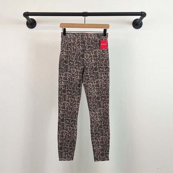 NWT Spanx Jean-ish Ankle Legging in Taupe Snakeskin Print - Picture 3 of 8